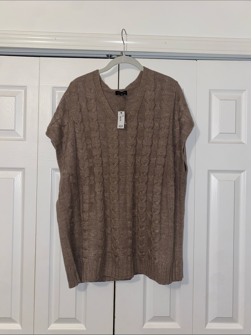 The Limited Light Brown Vest Sweater